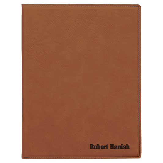 Custom 7x9 Leatherette Business Portfolio – Personalized Professional Organizer