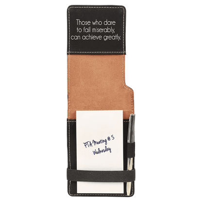 Custom Mini Leatherette Business Notepad – Personalized Professional Notepad