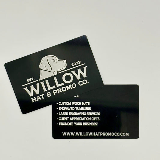 Custom Laser Engraved Anodized Aluminum Business Cards – Sleek & Durable